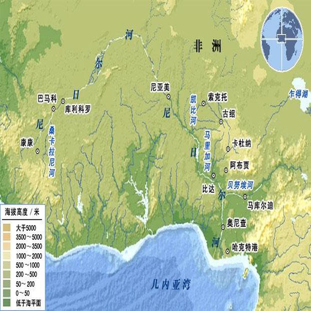 尼日尔河位置图片