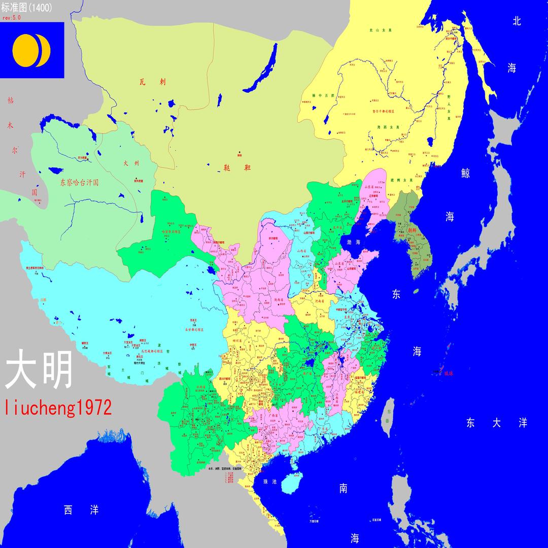 明代行政区划(liucheng制图)