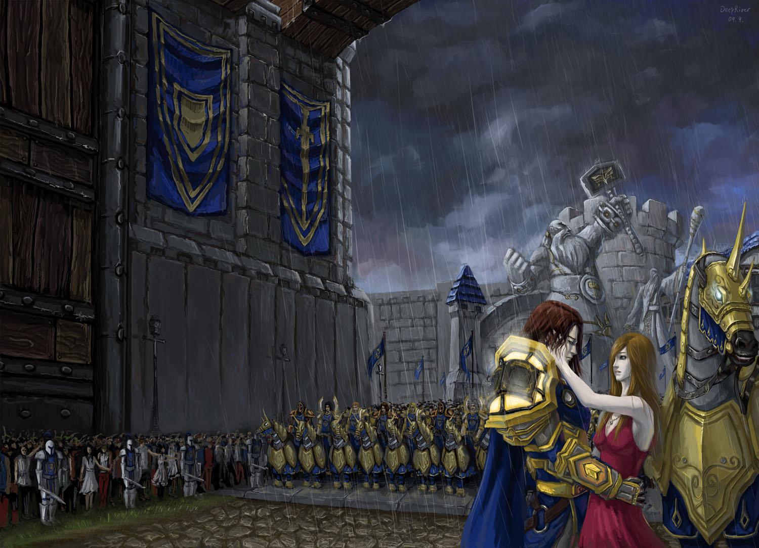 魔兽玩家原创画作分享：暴风城国王瓦里安·乌瑞恩-魔兽世界