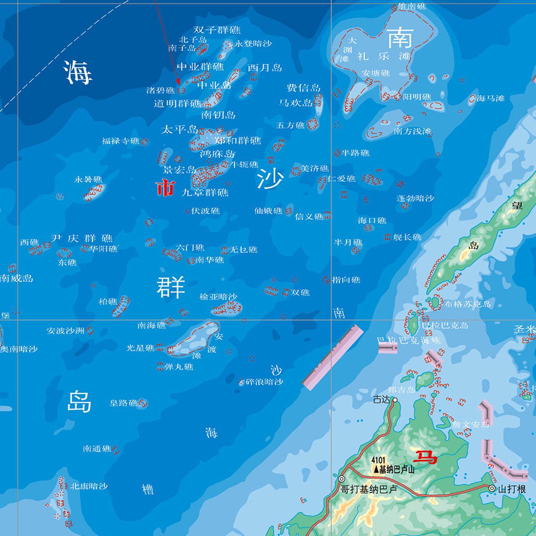 海岛地图高清 清晰图片